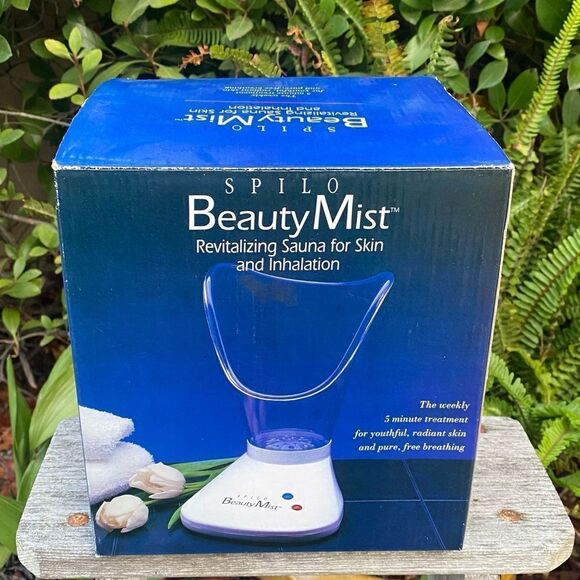 NWOT New Spilo Beauty Mist Portable Sauna Spa Facial Mist Steamer Skin Renewal - Picture 1 of 10